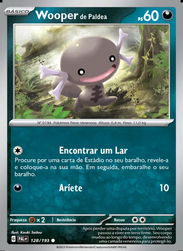 Image of the card Wooper de Paldea