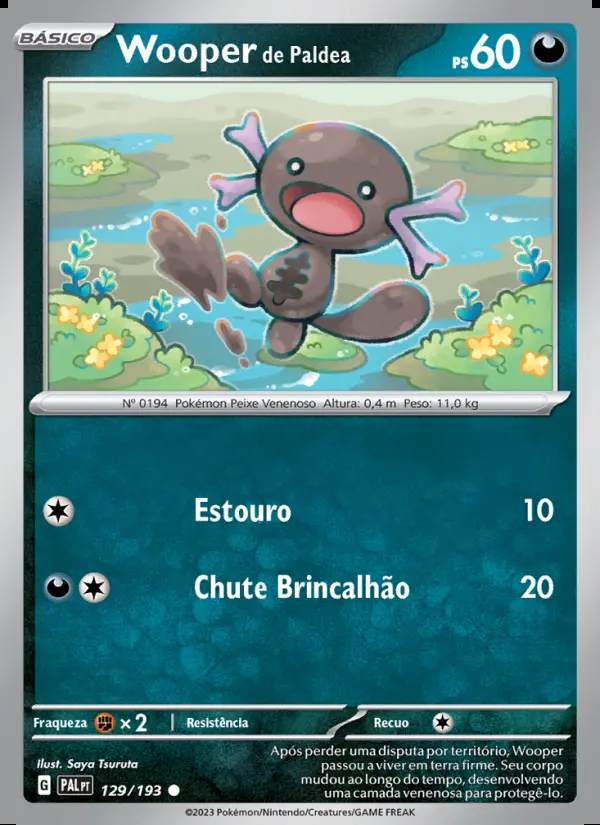 Image of the card Wooper de Paldea