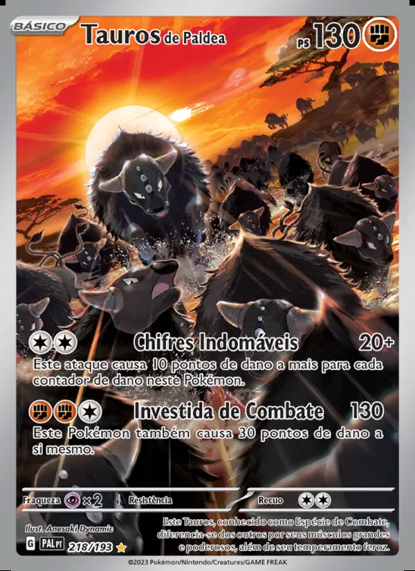 Image of the card Tauros de Paldea