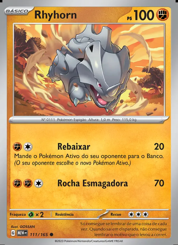 Image of the card Rhyhorn