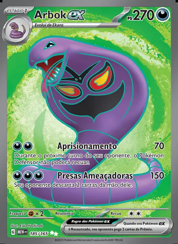 Image of the card Arbok ex