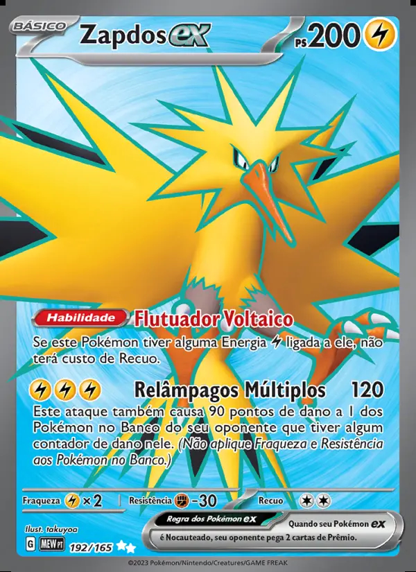 Image of the card Zapdos ex