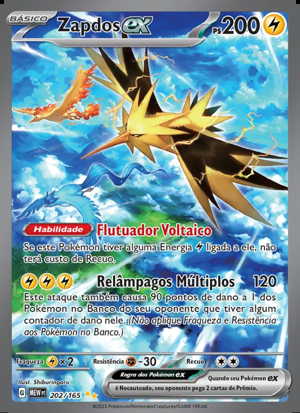 Image of the card Zapdos ex