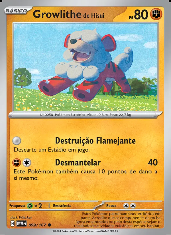 Image of the card Growlithe de Hisui