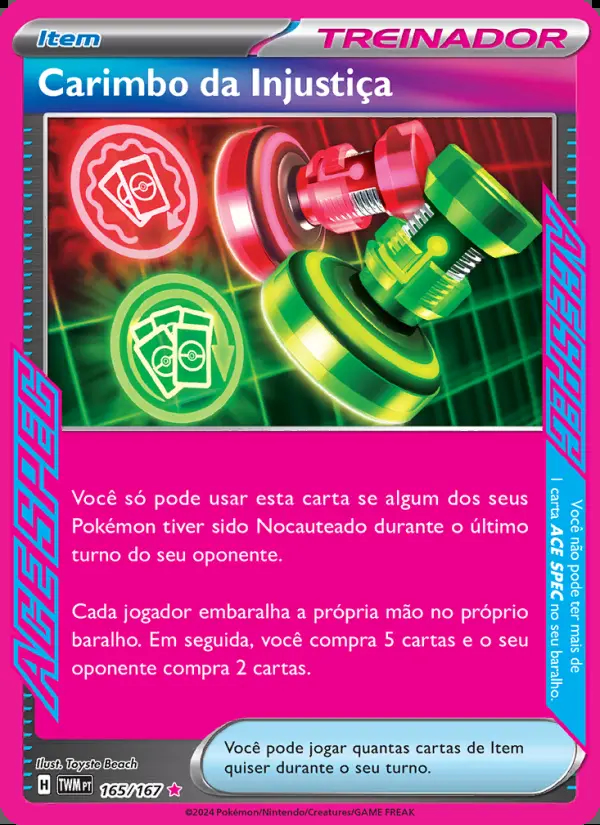 Image of the card Carimbo da Injustiça