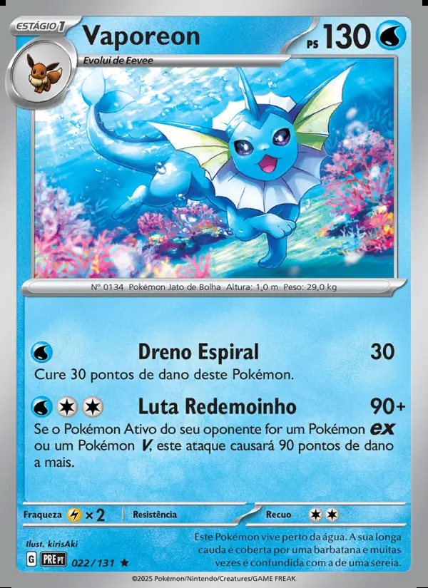 Image of the card Vaporeon