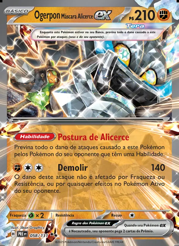 Image of the card Ogerpon Máscara Alicerce ex