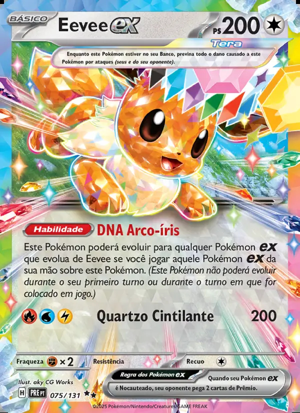 Image of the card Eevee ex