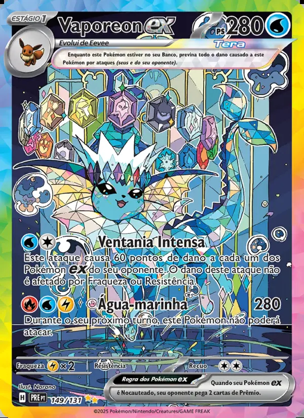 Image of the card Vaporeon ex