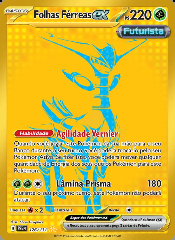 Image of the card Folhas Férreas ex