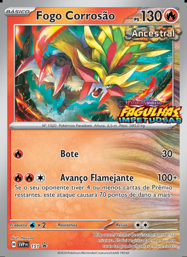 Image of the card Fogo Corrosão