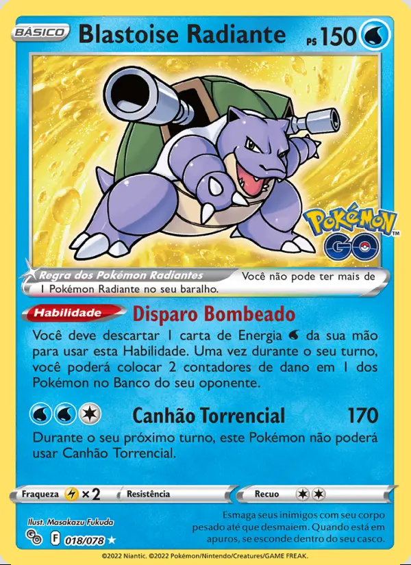 Image of the card Blastoise Radiante