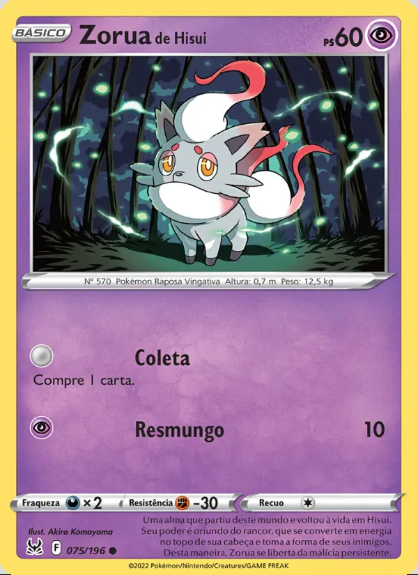 Image of the card Zorua de Hisui