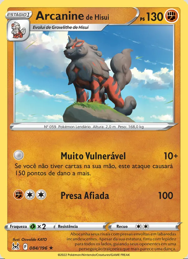 Image of the card Arcanine de Hisui