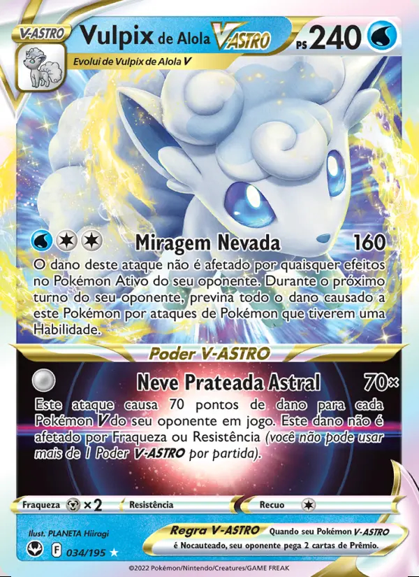 Image of the card Vulpix de Alola V-ASTRO