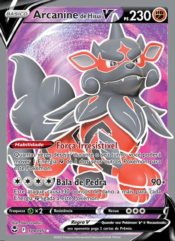 Image of the card Arcanine de Hisui V