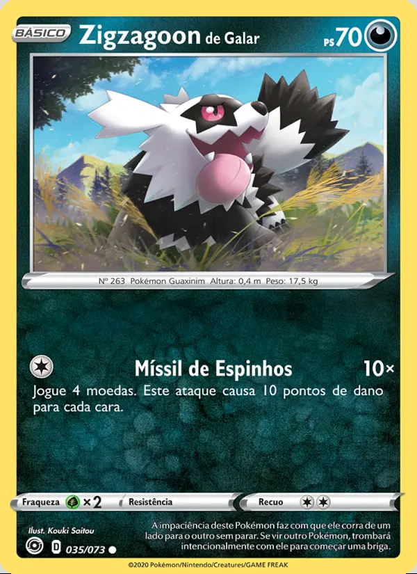 Image of the card Zigzagoon de Galar