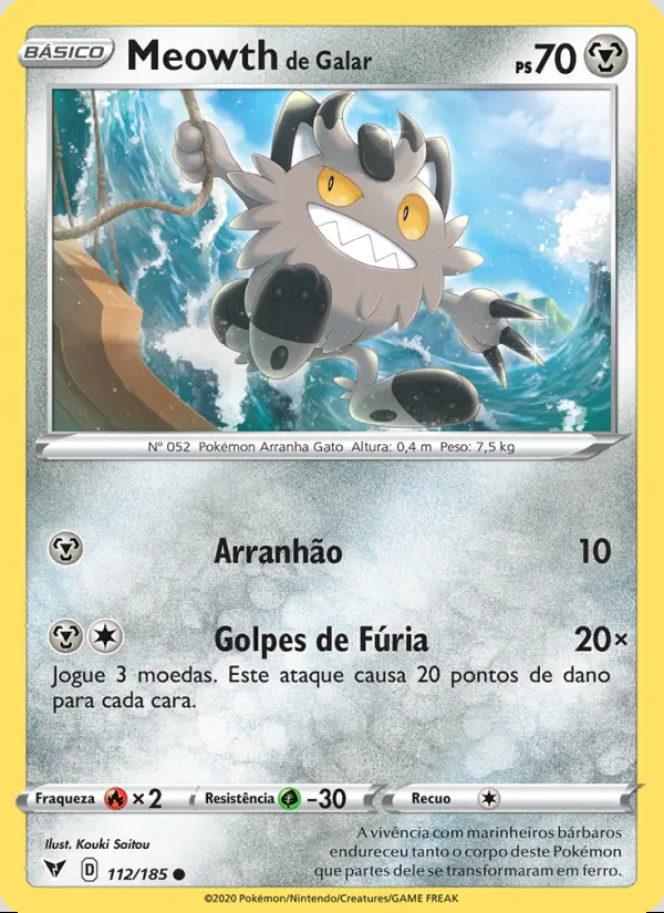 Image of the card Meowth de Galar