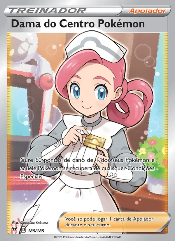 Image of the card Dama do Centro Pokémon