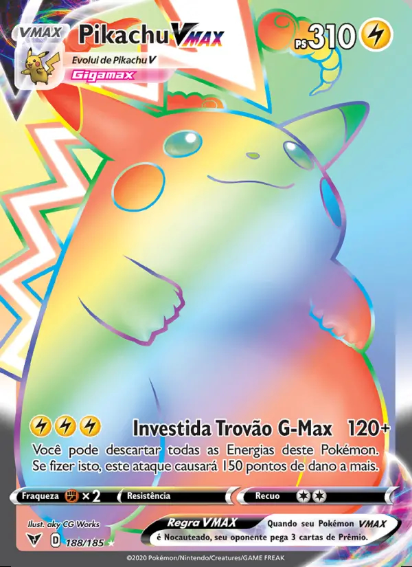 Image of the card Pikachu VMAX