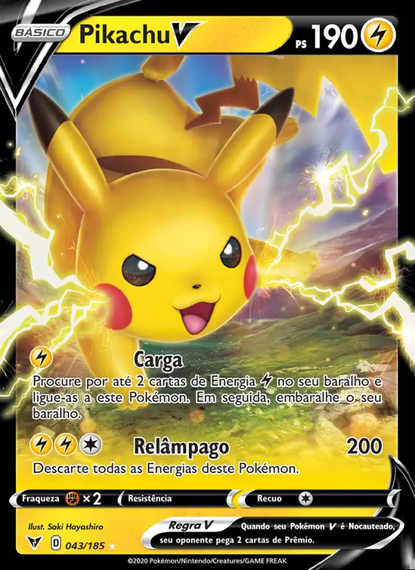 Image of the card Pikachu V