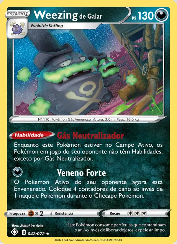 Image of the card Weezing de Galar