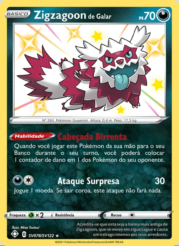 Image of the card Zigzagoon de Galar