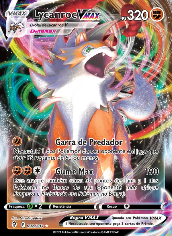 Image of the card Lycanroc VMAX