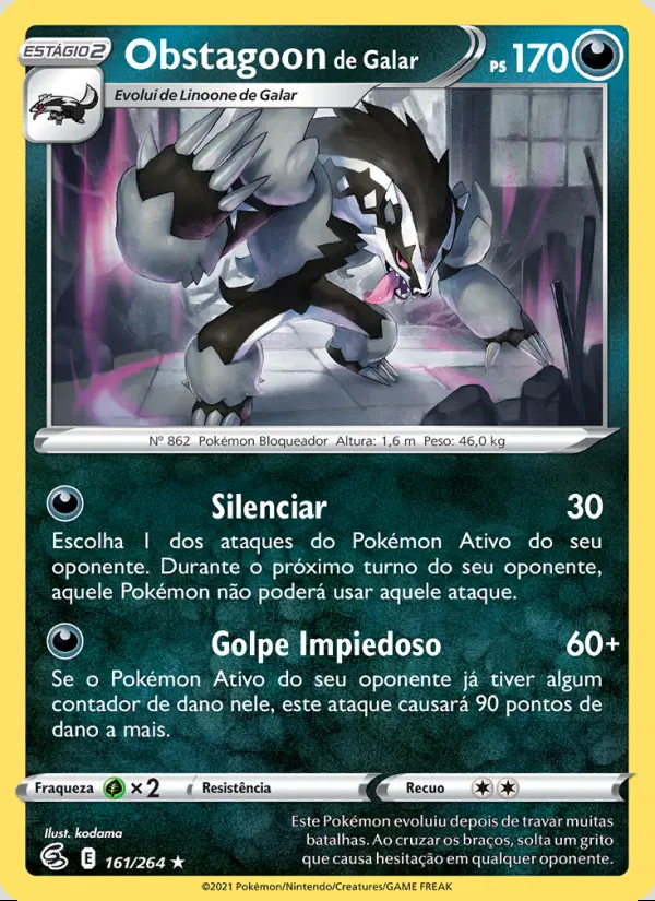 Image of the card Obstagoon de Galar