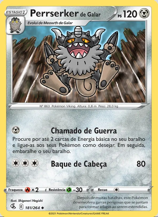 Image of the card Perrserker de Galar