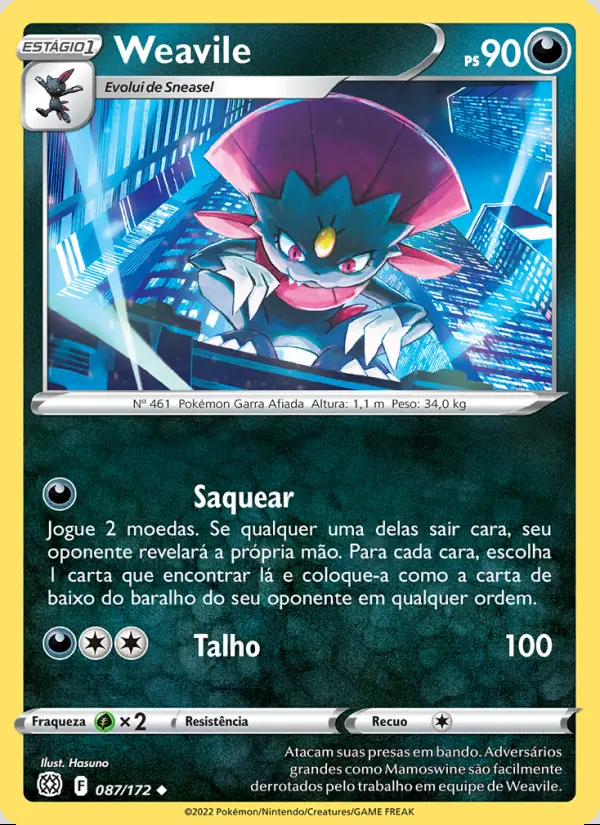 Image of the card Weavile