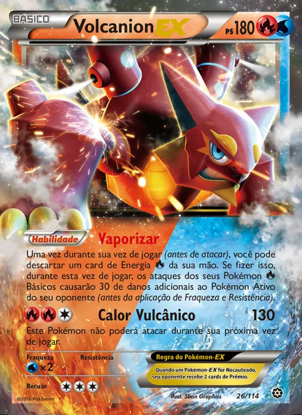 Image of the card Volcanion EX