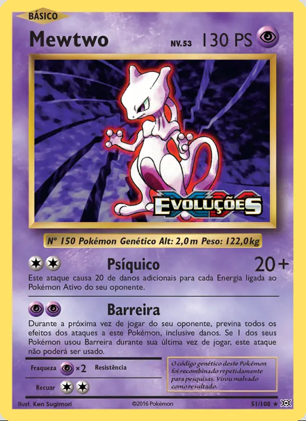 Image of the card Mewtwo